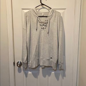 Ideology lace up hoodie